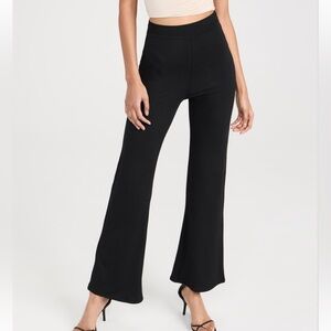 Re Ona Signature Wide Leg Modal Pants Luxury Black